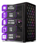 PC Gamer Ryzen 5 RTX 3060 16GB SSD 1TB
